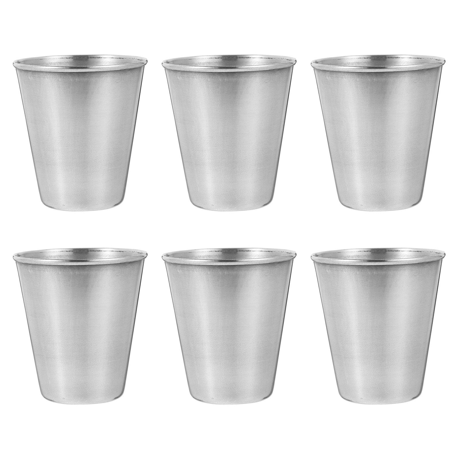 Home Bar Set - 6Pcs Stainless Steel Shot Glasses Set