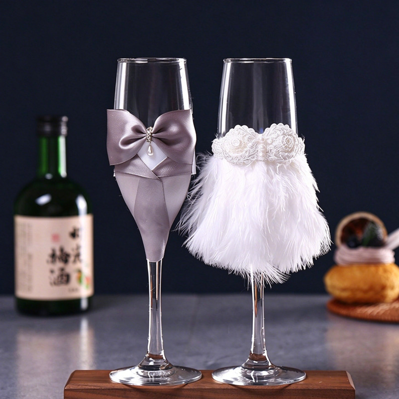 Wedding Champagne Flutes Set B - Home Bar Set recension och pris