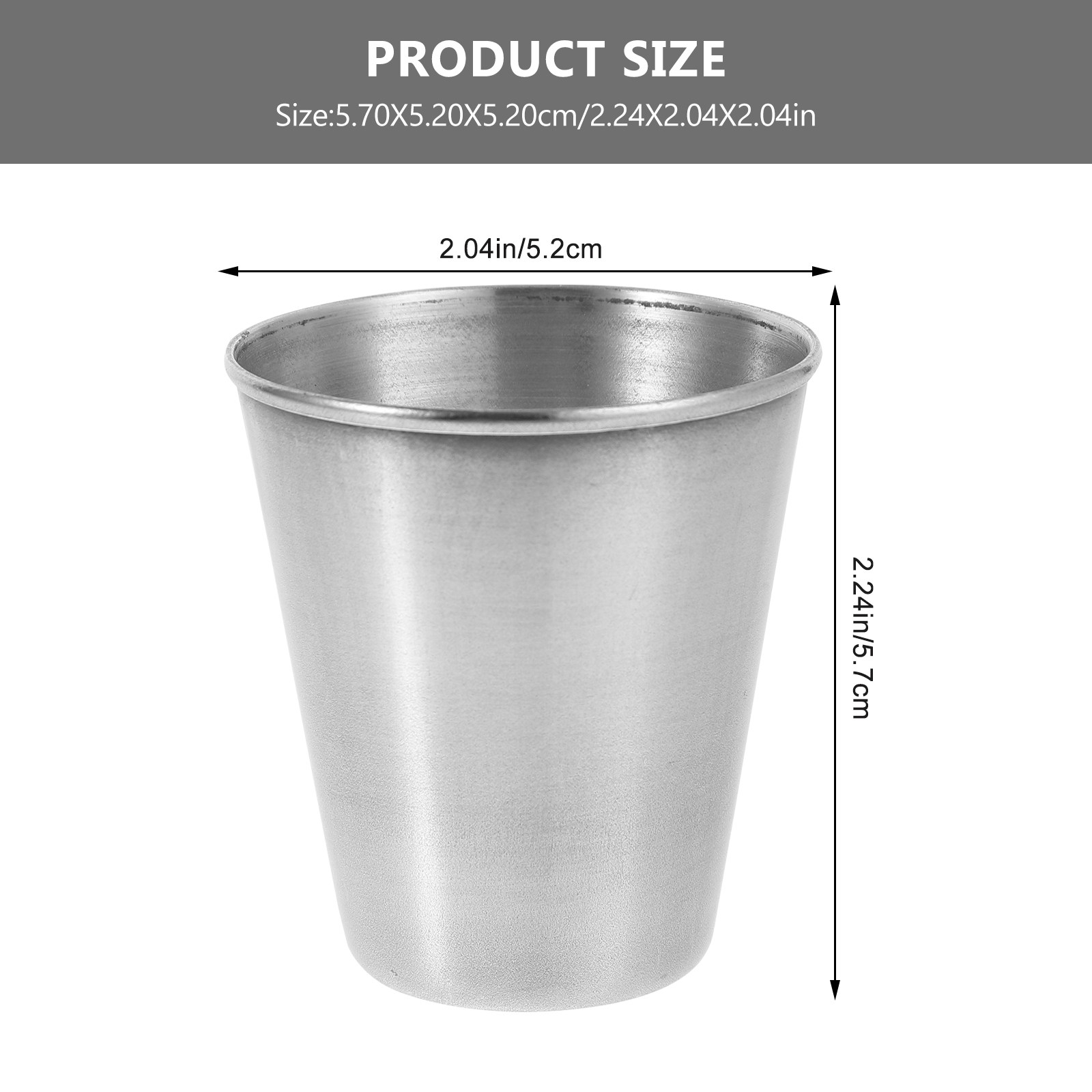 6Pcs Stainless Steel Shot Glas - Home Bar Set recension och pris