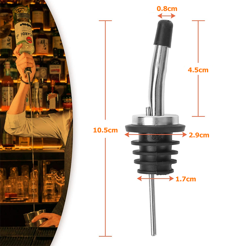 4 Pieces Stainless Steel Class - Speed Pourer Cap recension och pris