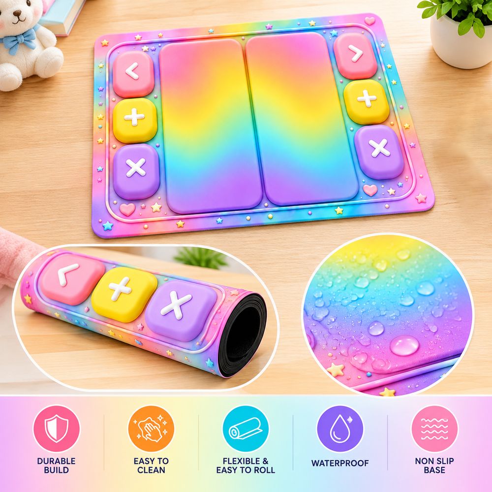 Rounded Buttons Fidget Trading - Bar Mat Rubber recension och pris
